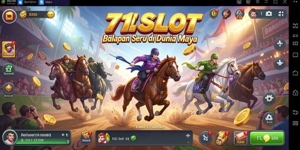 Tampilan menawan dari gameplay balapan di 171SLOT.