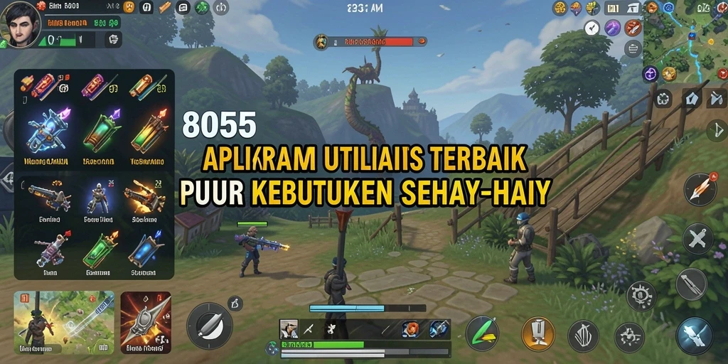 Tampilan antarmuka 8055 yang bersih dan fungsional dalam penggunaan sehari-hari.