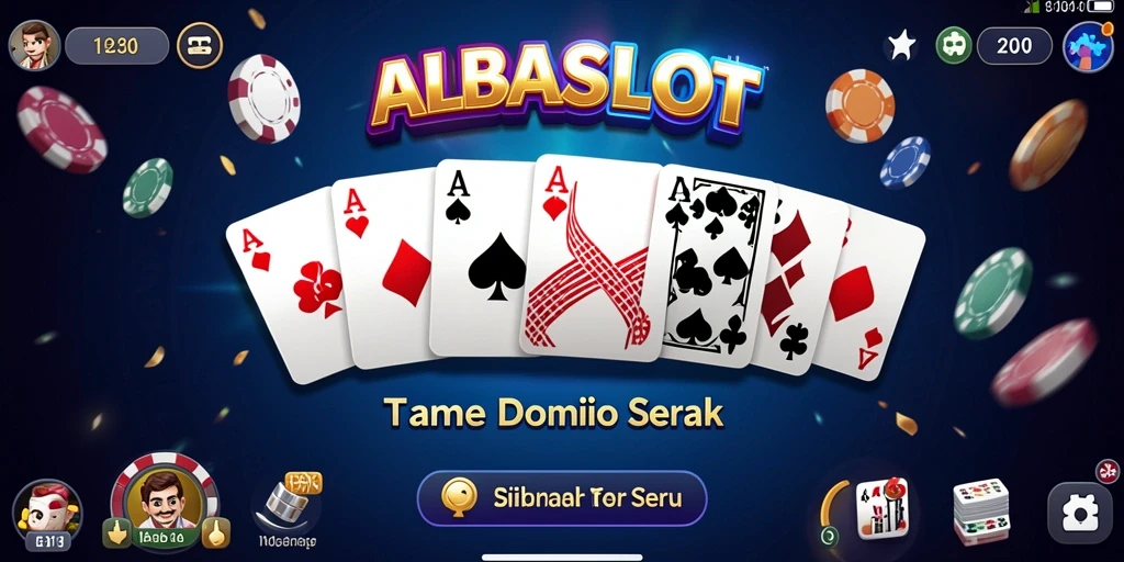 Tampilan gameplay domino yang menarik dan interaktif dalam ALBASLOT.
