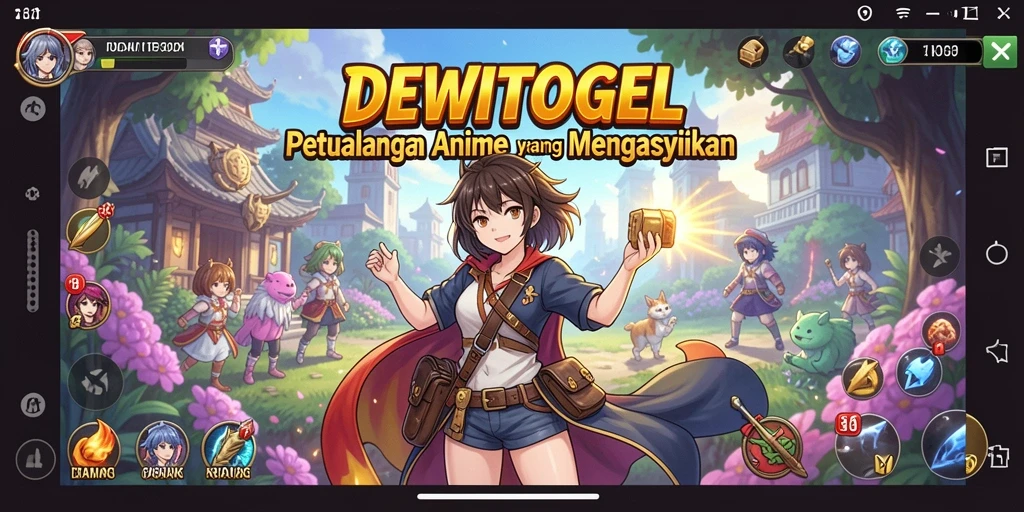 Gameplay seru DEWITOGEL dengan berbagai karakter Anime.