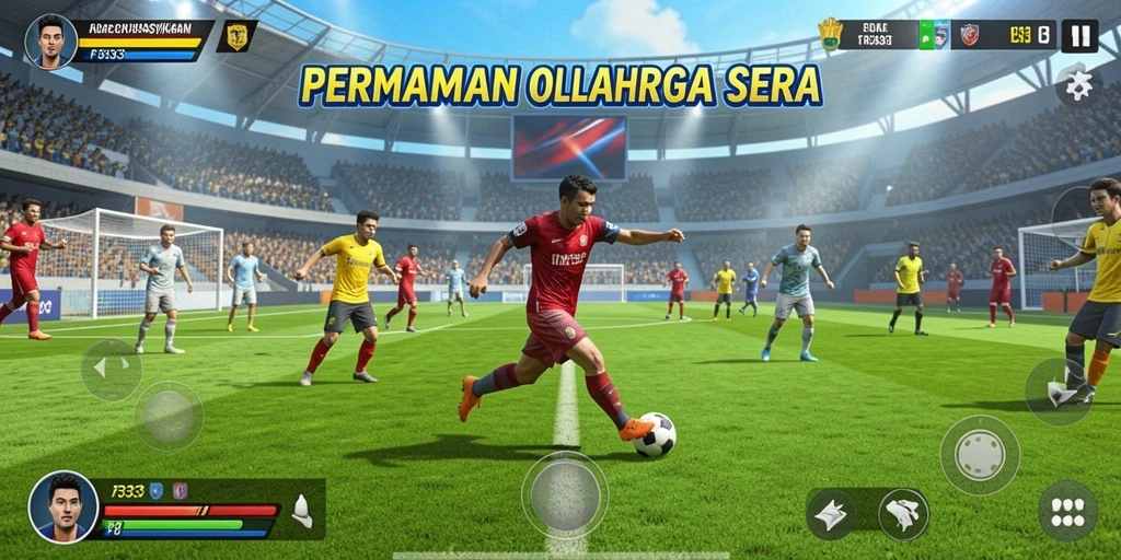 Tampilan gameplay FB333 yang menampilkan aksi olahraga seru.