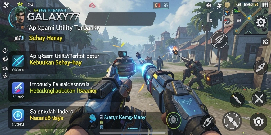 Tampilan antarmuka <strong>GALAXY77</strong> yang intuitif dan modern.