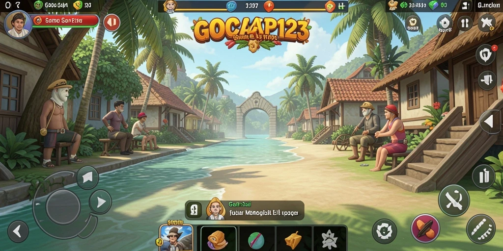 Tampilan gameplay GOCAP123 yang penuh warna dan menyenangkan.
