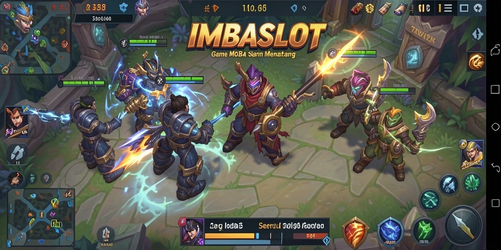 Gameplay seru dalam IMBASLOT dengan pertarungan tim.
