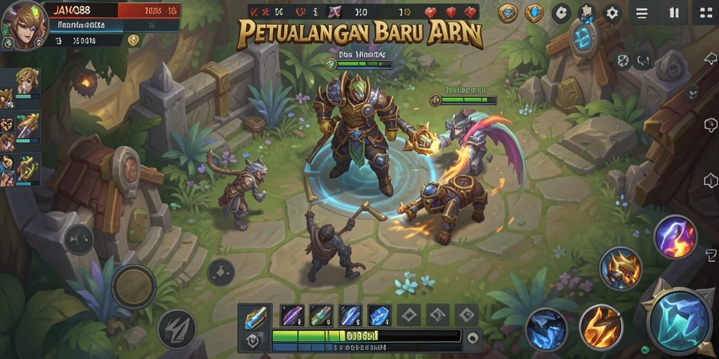Gameplay menakjubkan dari JAVO88 dengan pertarungan dinamis dan strategi mendalam.