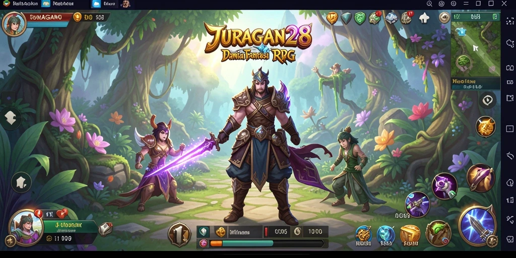 Tangkapan layar gameplay RPG JURAGAN28 yang menarik dengan aksi penuh petualangan.