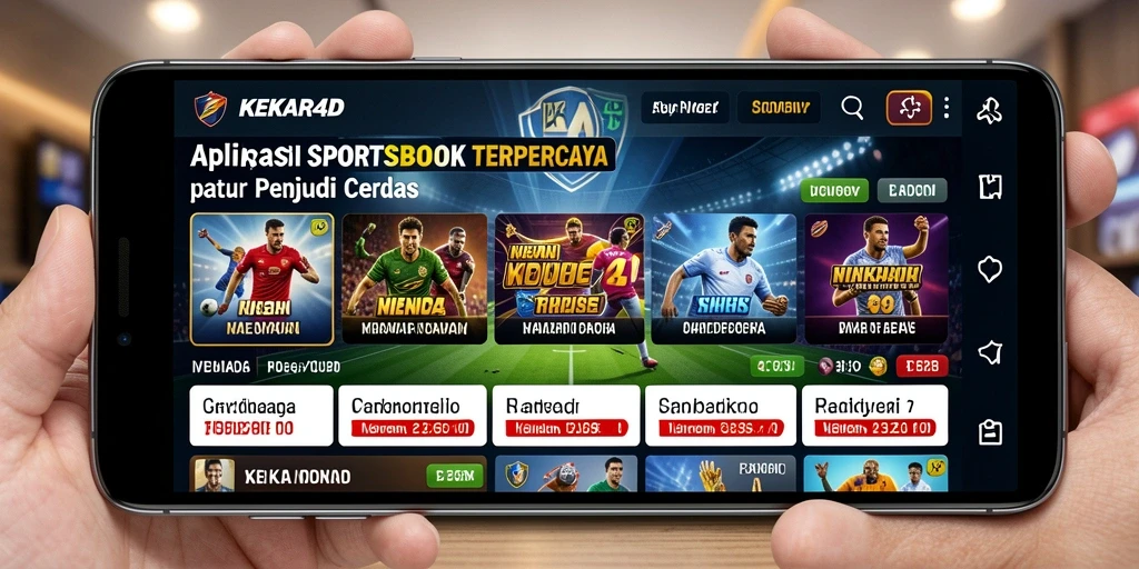 Tampilan gameplay Sportsbook yang dinamis dan menarik di KEKAR4D.