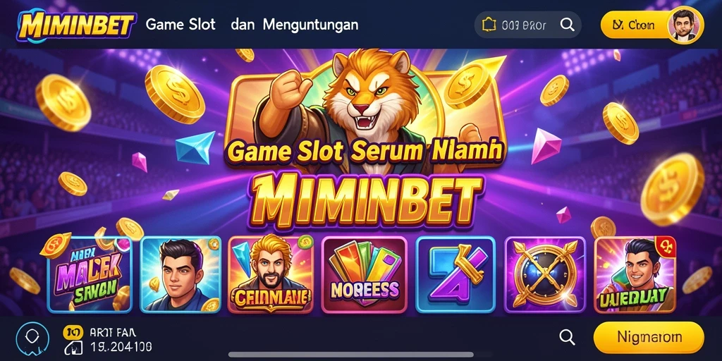 Tampilan gameplay menarik dari MIMINBET yang menampilkan slot seru.