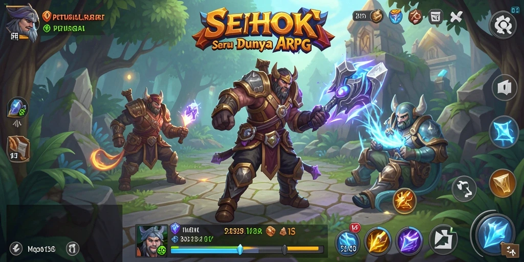 Tampilan gameplay SEHOKI yang menarik dengan aksi ARPG yang seru.