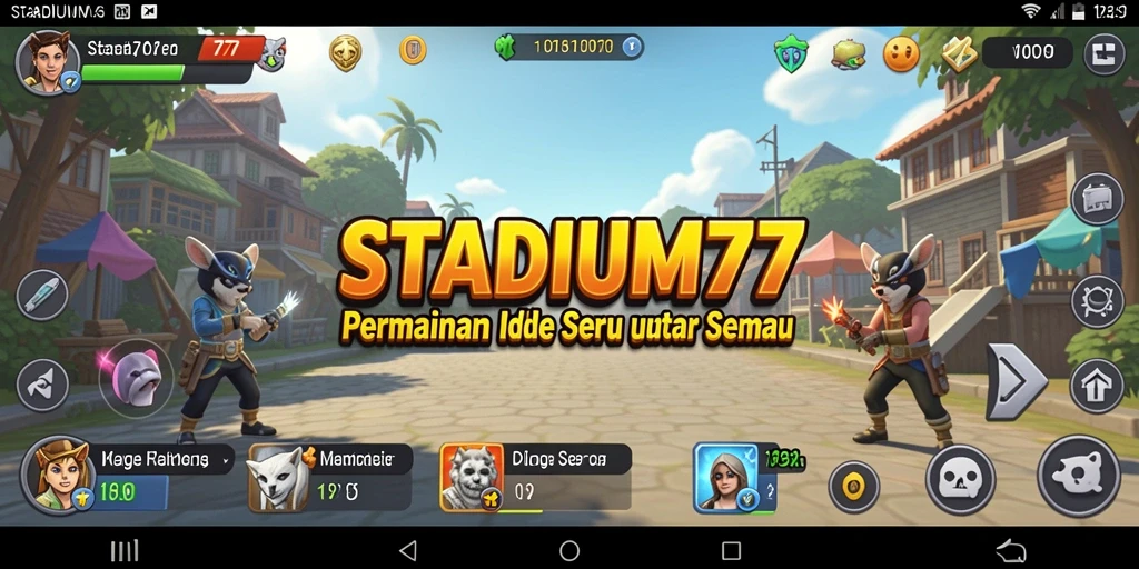 Tampilan gameplay STADIUM77 yang menarik dan penuh aksi Idle.