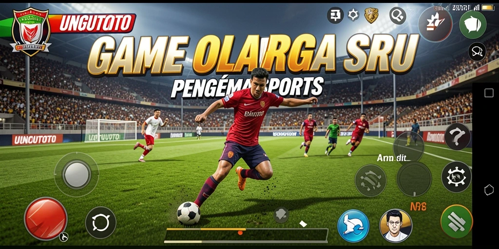 Screenshot gameplay UNGUTOTO dengan aksi olahraga yang intens.